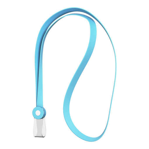 Picture of SILICONE NAME TAG LANYARD LIGHT BLUE